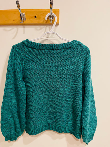 Chandail vert tricot - Ichi - Taille Small