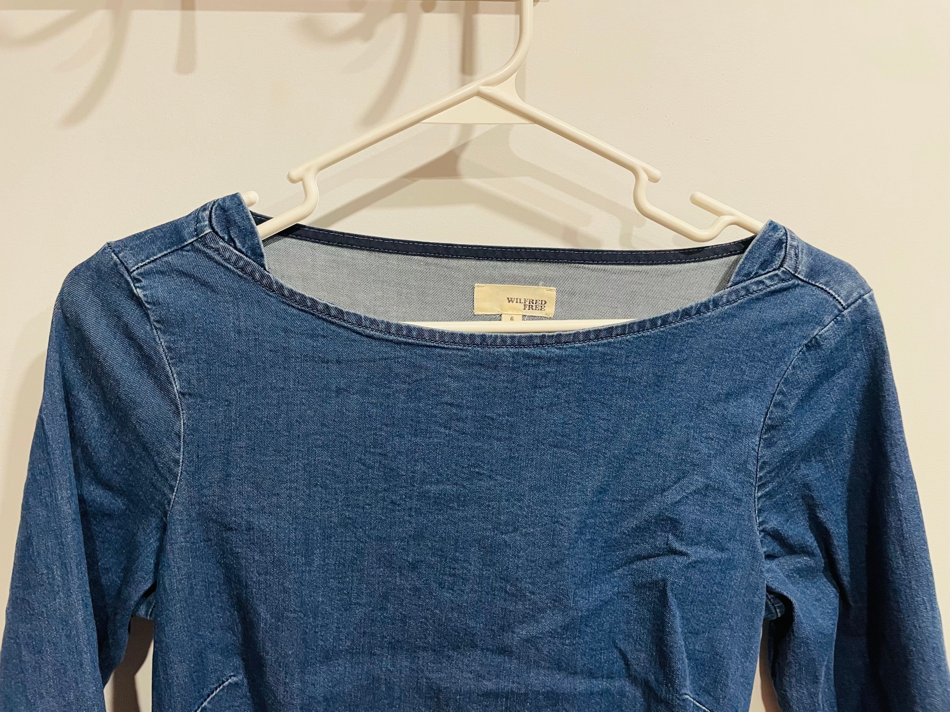 Robe longue jeans manches longues - Wilfred Free - Taille 6