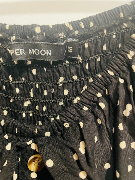 Robe picotée col élastique à vilants - Paper Moon Medium