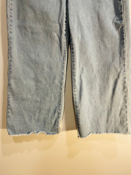 Jeans jambe large, bas effiloché / San Francisco / Taille 7