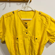 Robe longue jaune vintage - Taille medium