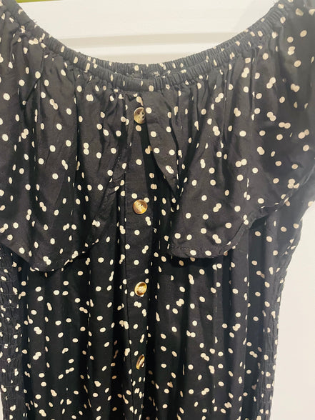 Robe picotée col élastique à vilants - Paper Moon Medium