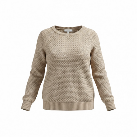 Haut tricot brun manches longues / ICHI / taille médium