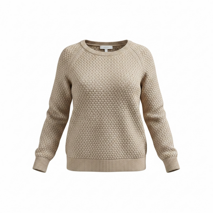 Haut tricot brun manches longues / ICHI / taille médium