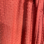 Chandail manches courtes rose texturé picots - W5 - Taille Small