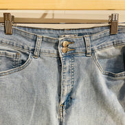 Jeans jambe large, bas effiloché / San Francisco / Taille 7