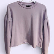 Haut mauve manches longues bouffantes / Revamped / taille Small