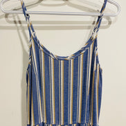 Jumpsuit rayé bleu avec poches et bretelles ajustables- Ananas Banana - taille médium