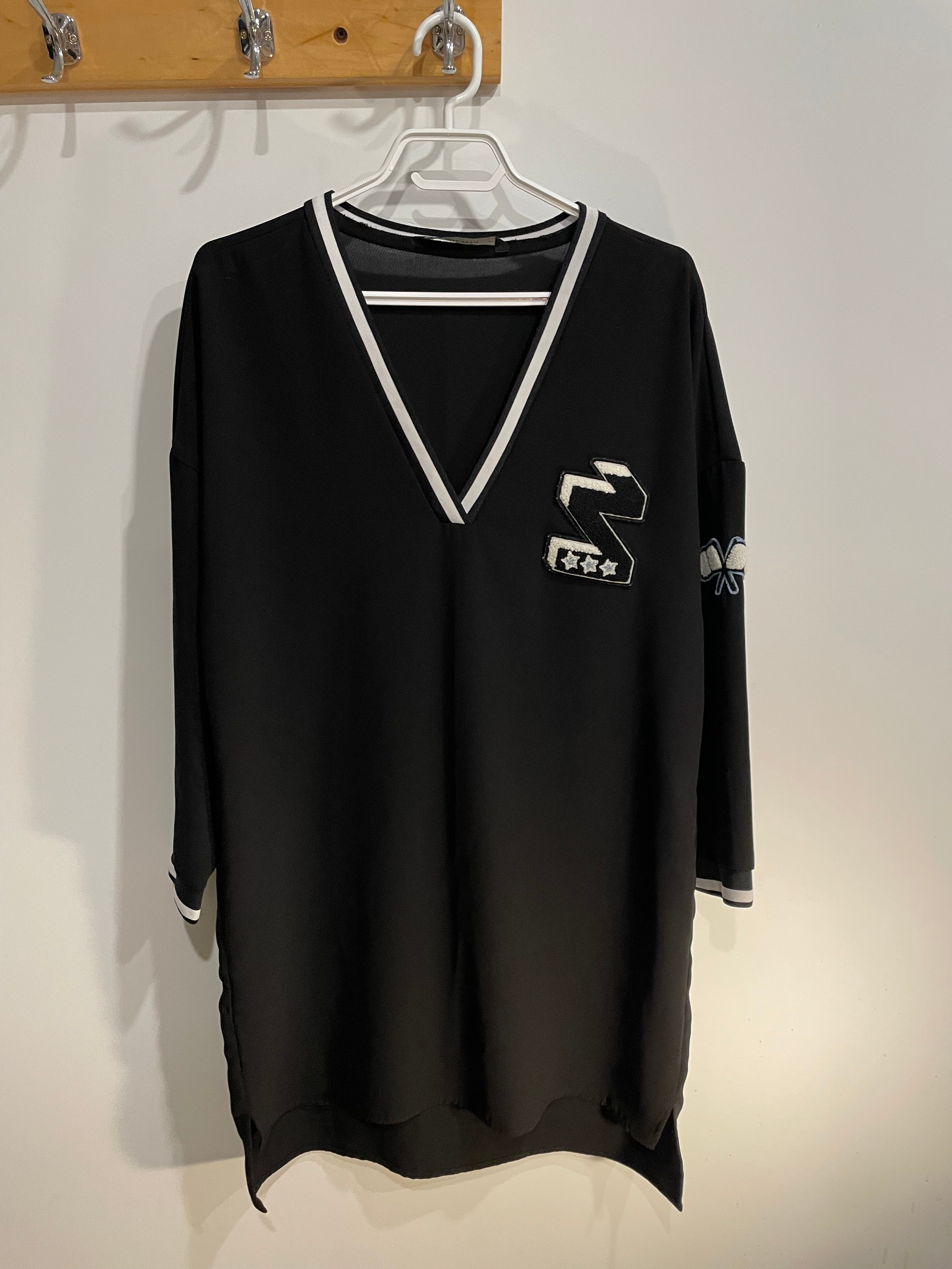 Robe ample, noire manches longues / Zara / Taille small