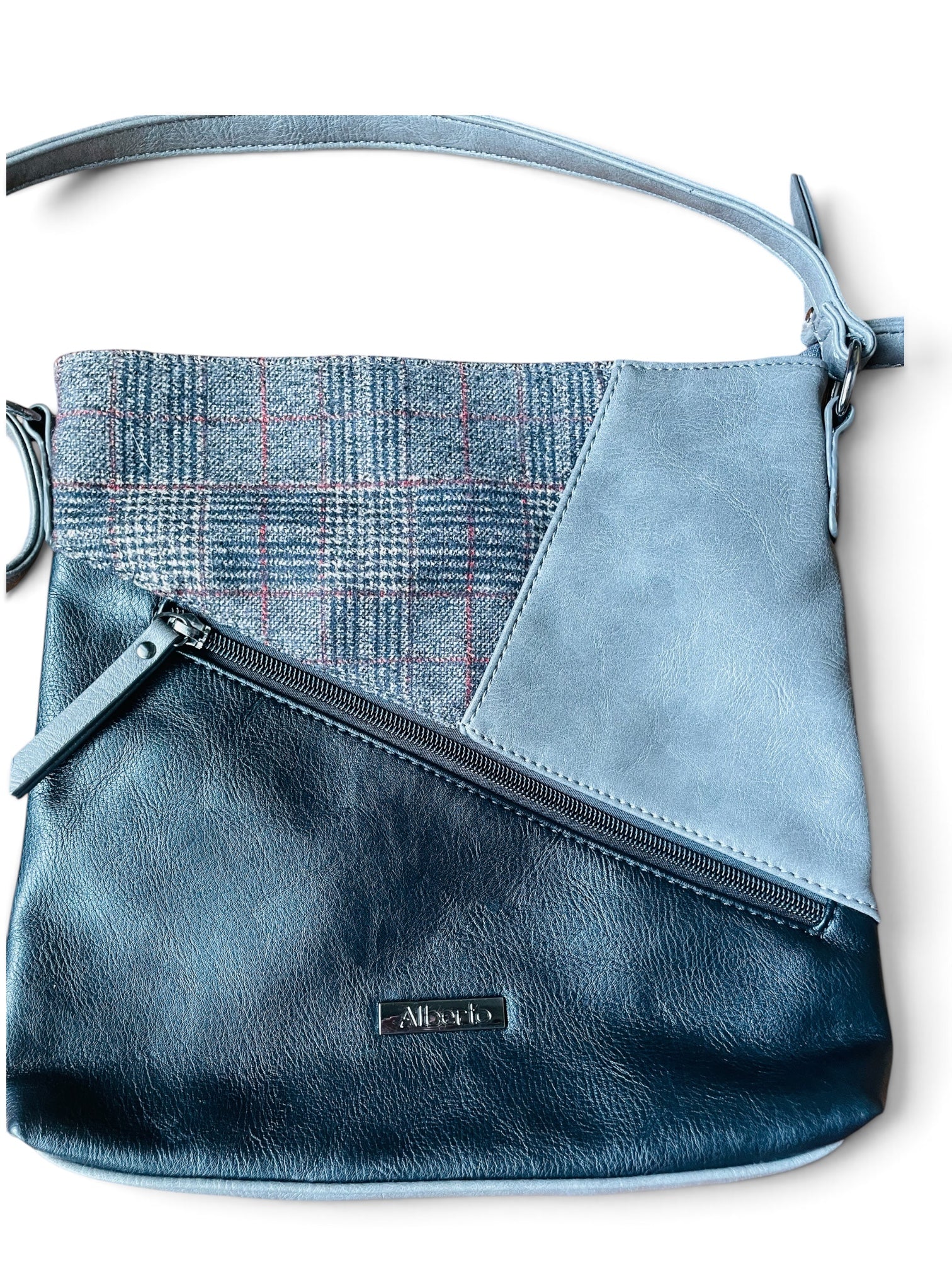 Sac cuir tons de gris / Alberto