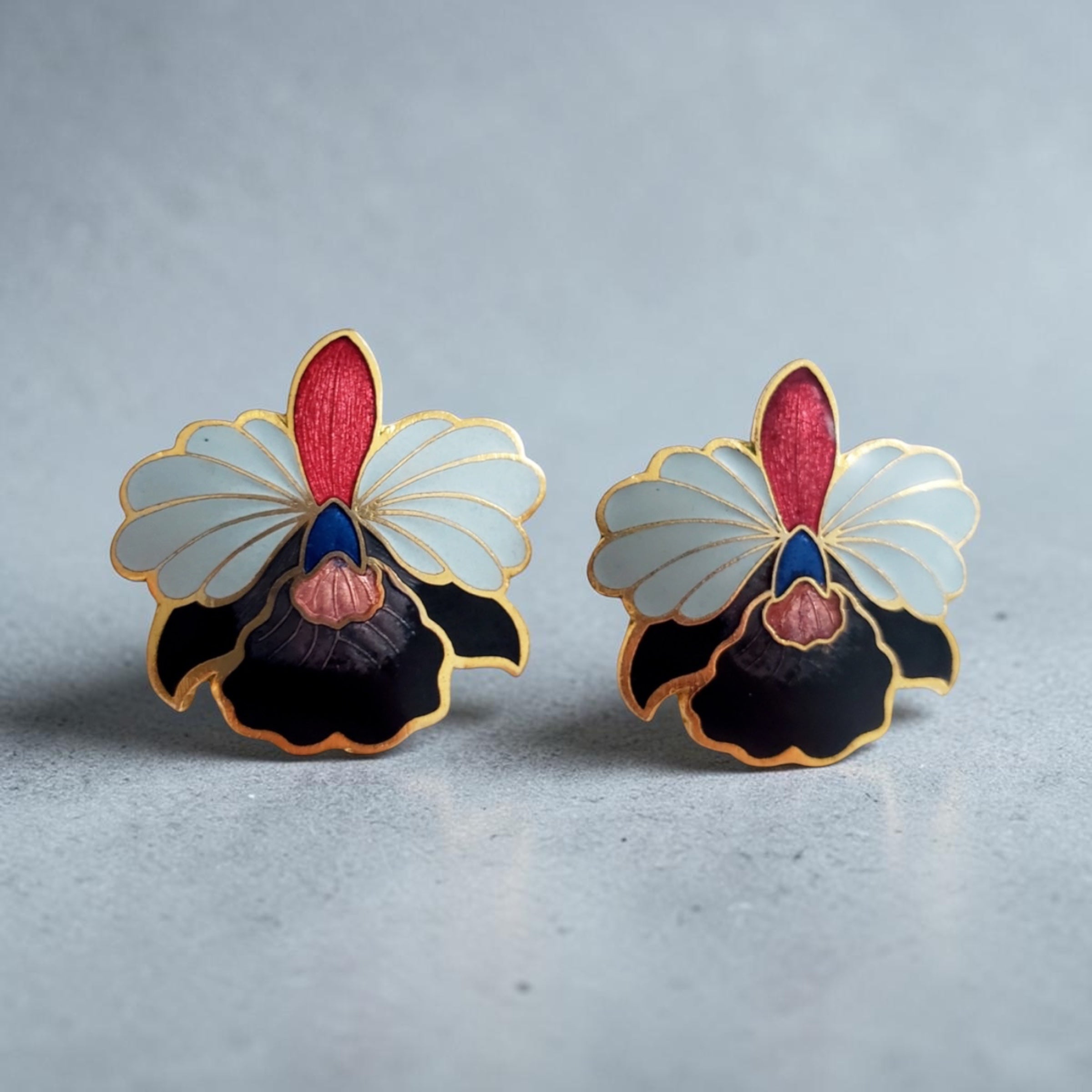 Boucles d’oreilles orchidées