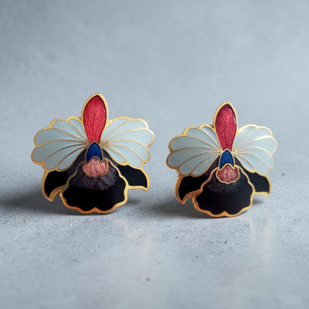 Boucles d’oreilles orchidées
