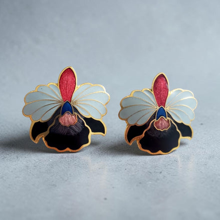 Boucles d’oreilles orchidées