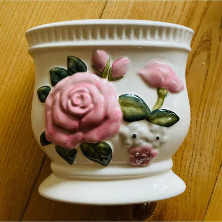 porte brosse à dents en céramique - Motif Floral