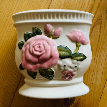 porte brosse à dents en céramique - Motif Floral