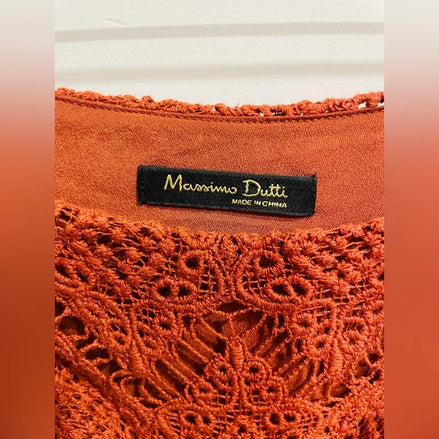Crocheted mini skirt - Massimo Dutti