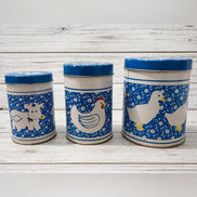 trio canne métal décorative - Animaux de la ferme