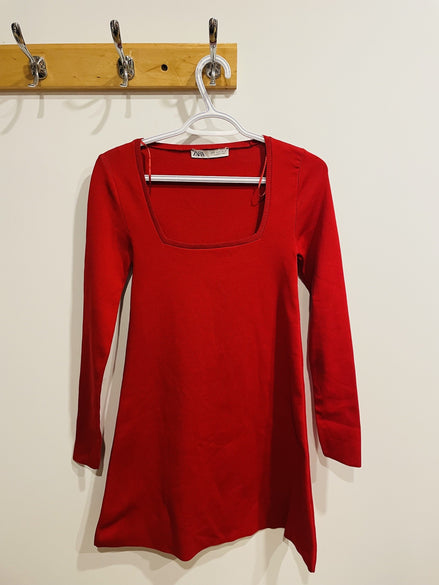 red dress - Zara