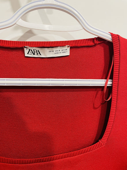 red dress - Zara